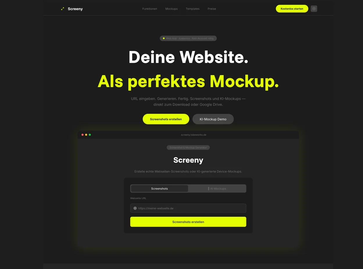 Screeny App Screenshot