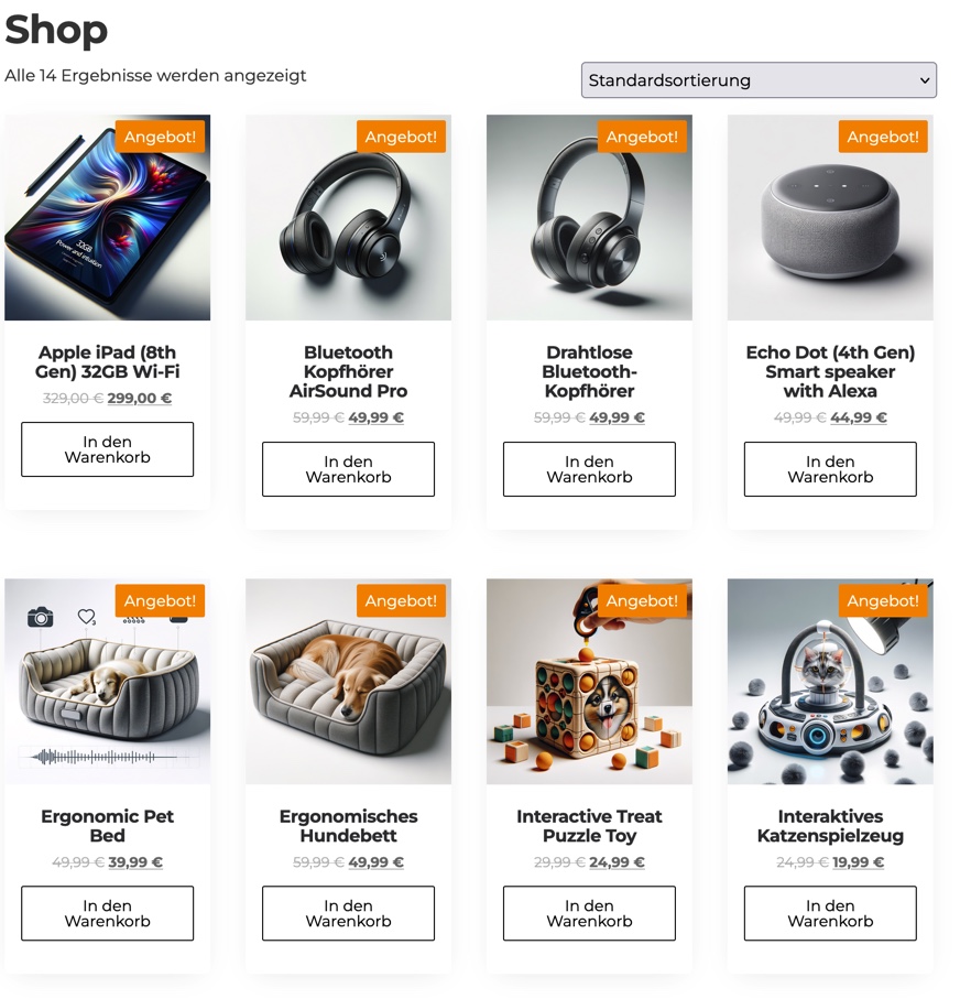 Von 0 auf 100x Woocommerce-Produkte in 30 Sekunden